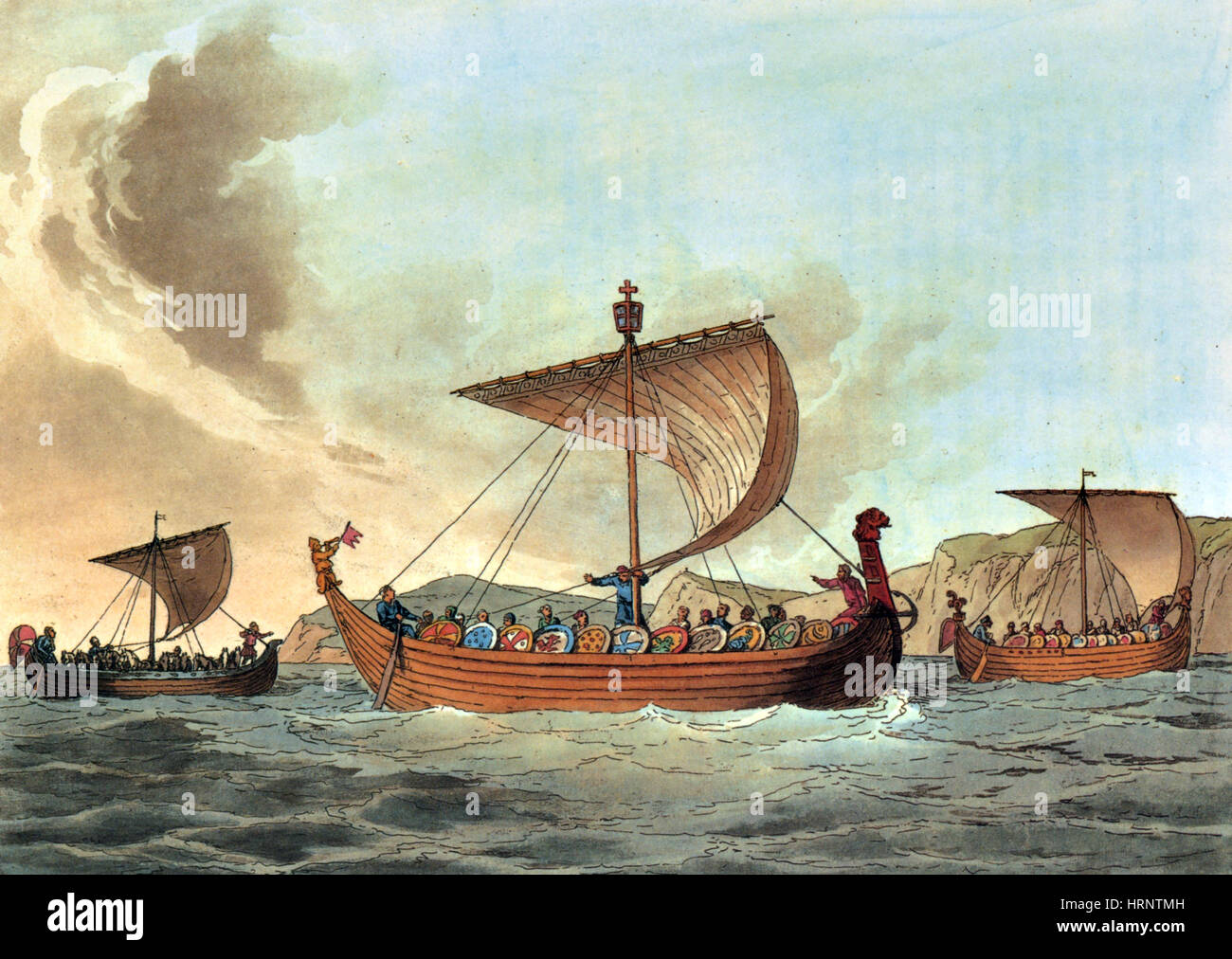 Schiffe von Wilhelm dem Eroberer Stockfoto