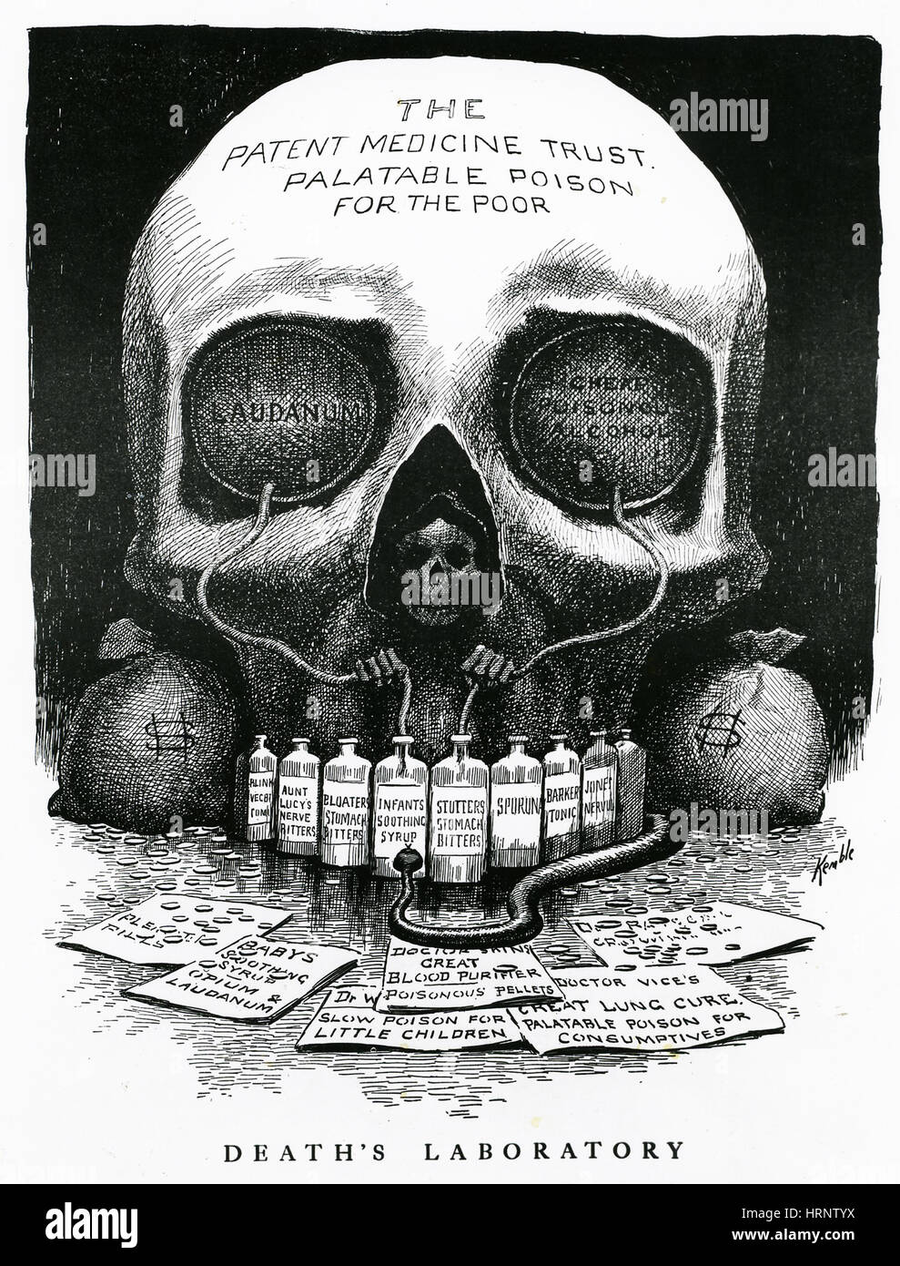 Nostrum Menace, Patent Medizin Betrug, 1905 Stockfoto