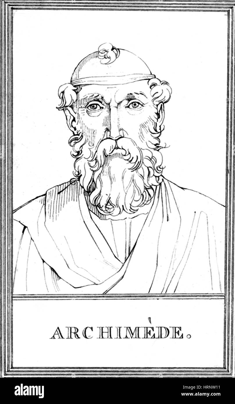 Archimedes, antiken griechischen Universalgelehrter Stockfoto