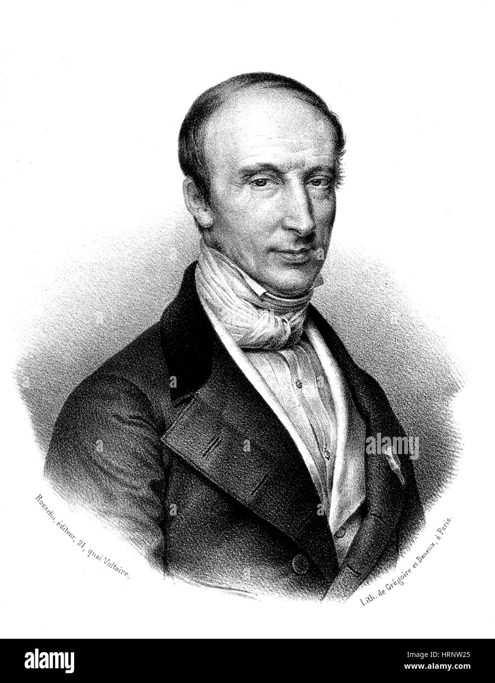 Augustin Cauchy, französischer Mathematiker Stockfoto