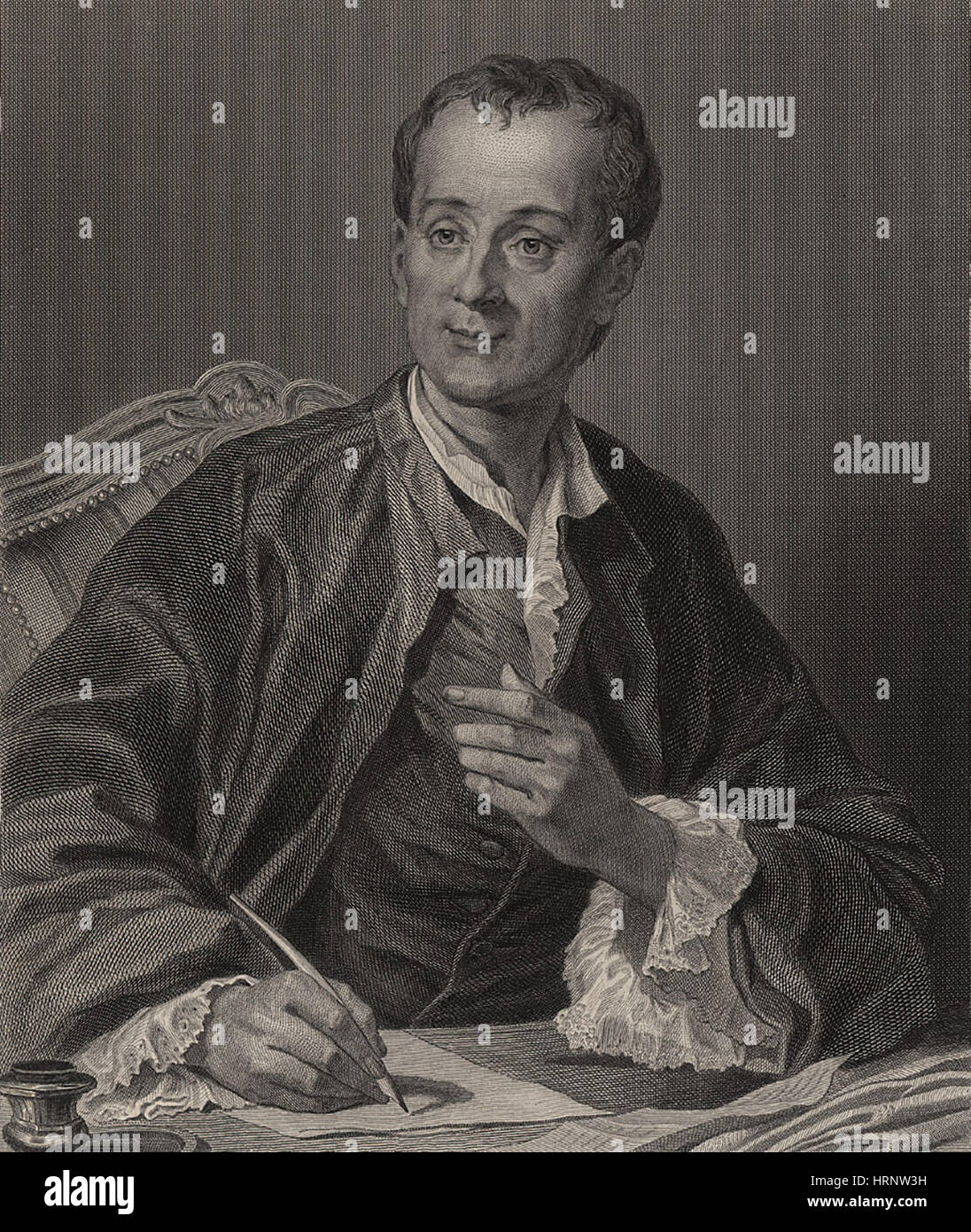 Denis Diderot, französischer Romanist Stockfoto