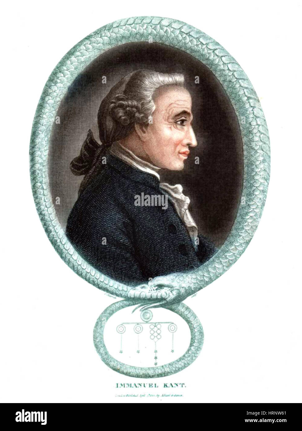 Immanuel Kant, deutscher Philosoph Stockfoto