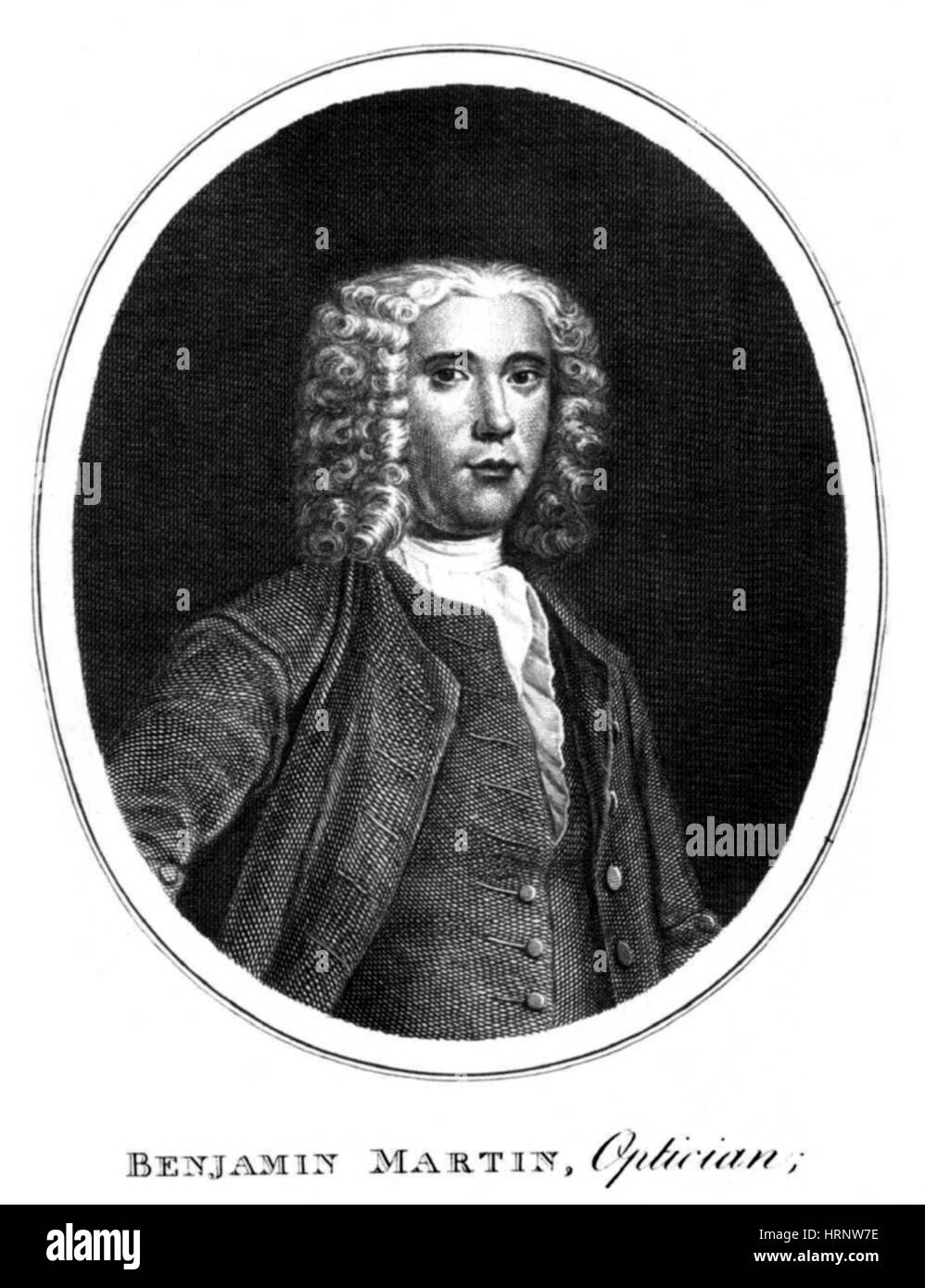 Benjamin Martin, englischer Lexikograph Stockfoto