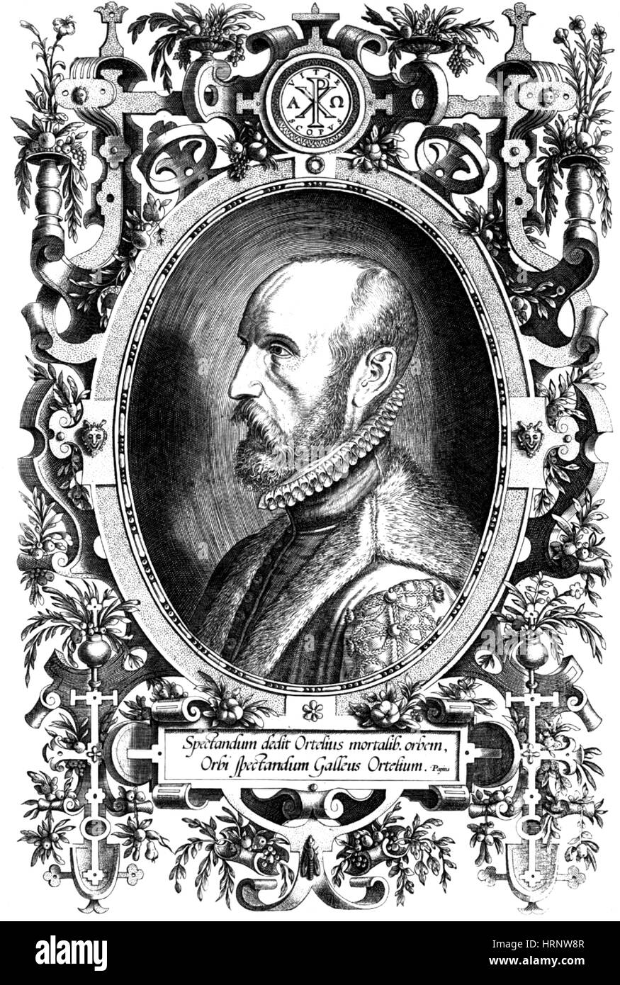 Abraham Ortelius, flämische Geograph Stockfoto