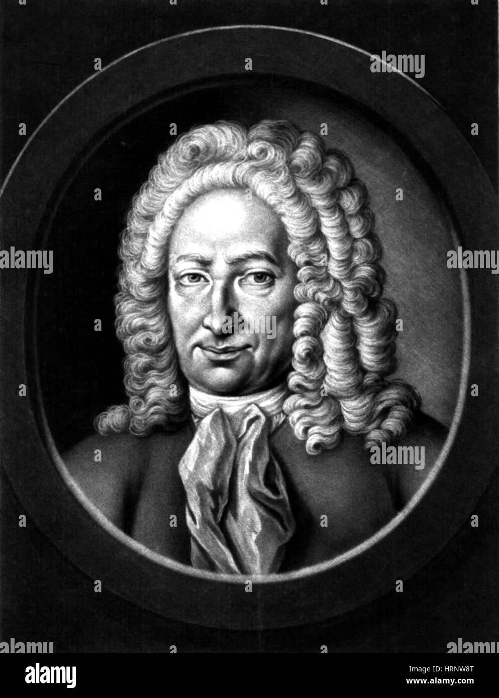 Gottfried Wilhelm Leibniz, deutscher Mathematiker Stockfoto