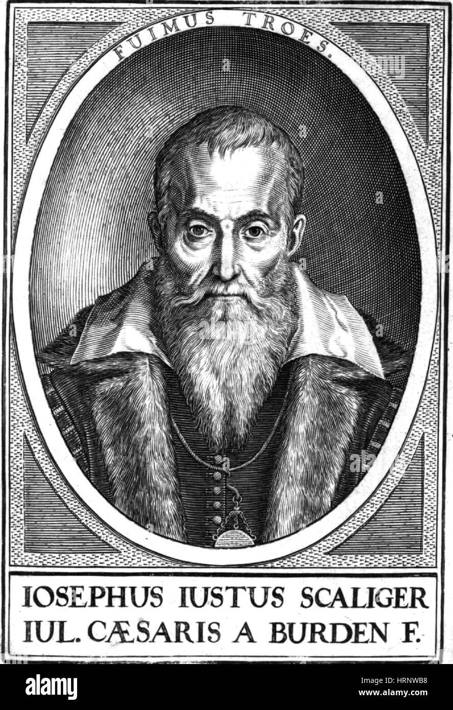 Josephus Justus Scaliger, französischer Gelehrter Stockfoto