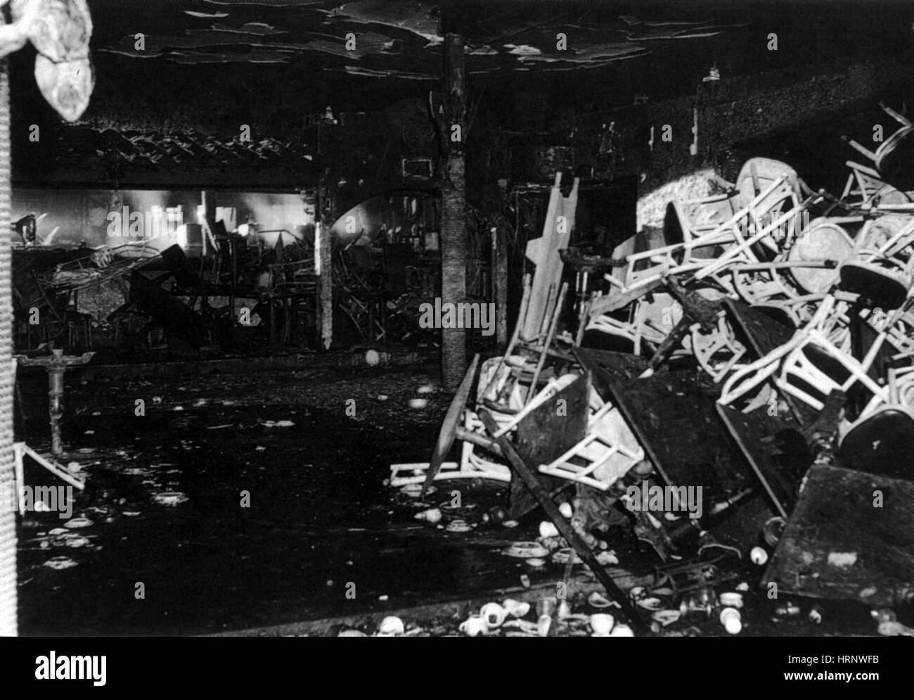 Cocoanut Grove Nachtclub Feuer, 1942 Stockfoto