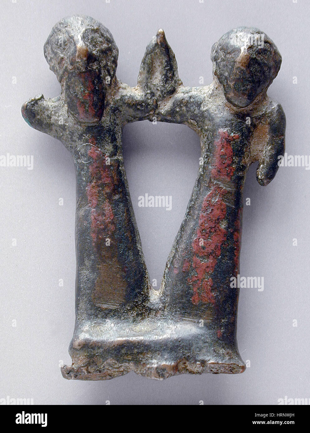 Männliche und weibliche Bronzefigur, 1000-650 v. Chr. Stockfoto