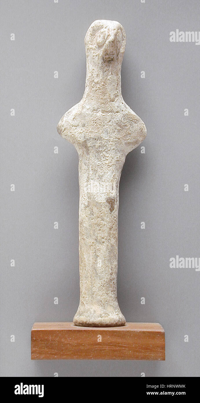 Syro-hethitische Keramik Figur, Anatolien Stockfoto