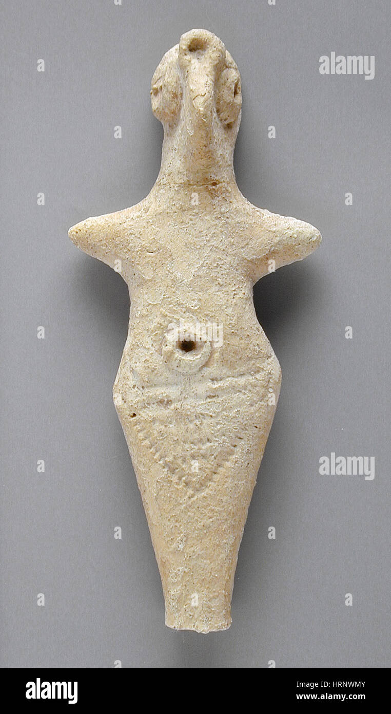 Syro-Hittite Terrakotta Figur, Anatolien Stockfoto