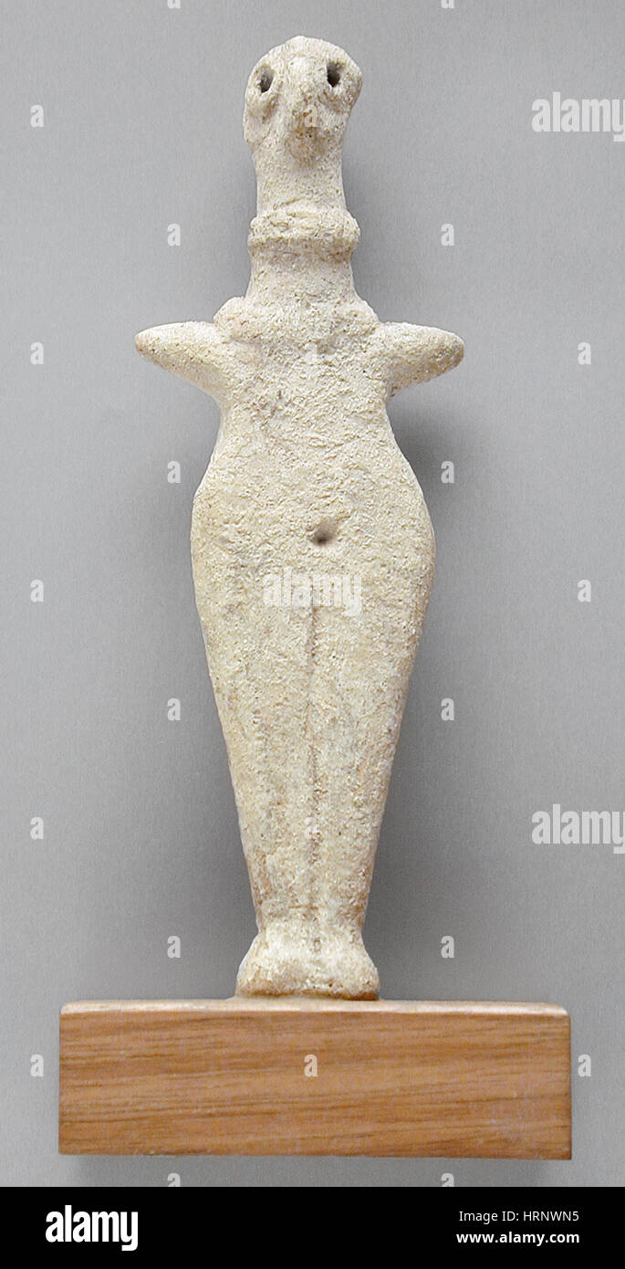 Syro-Hittite Terrakotta Figur, Anatolien Stockfoto