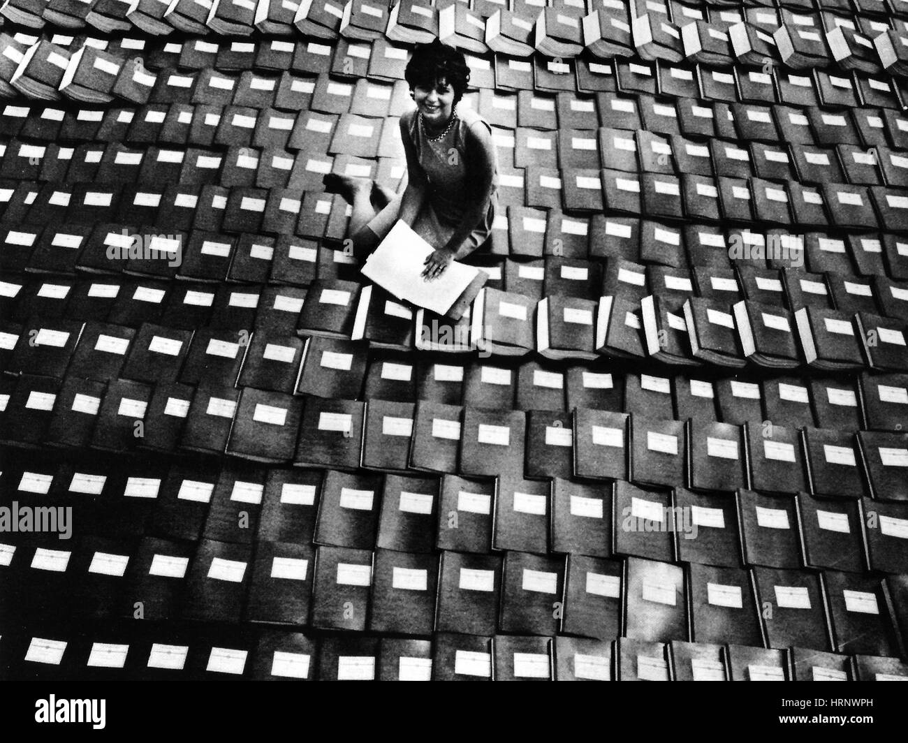 Medikament Wirksamkeitsdaten, 1960er Jahre Stockfoto