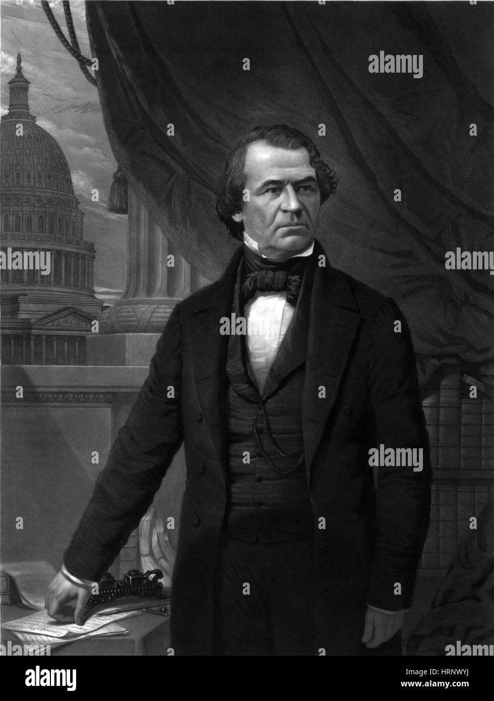 17. US-Präsident Andrew Johnson Stockfoto
