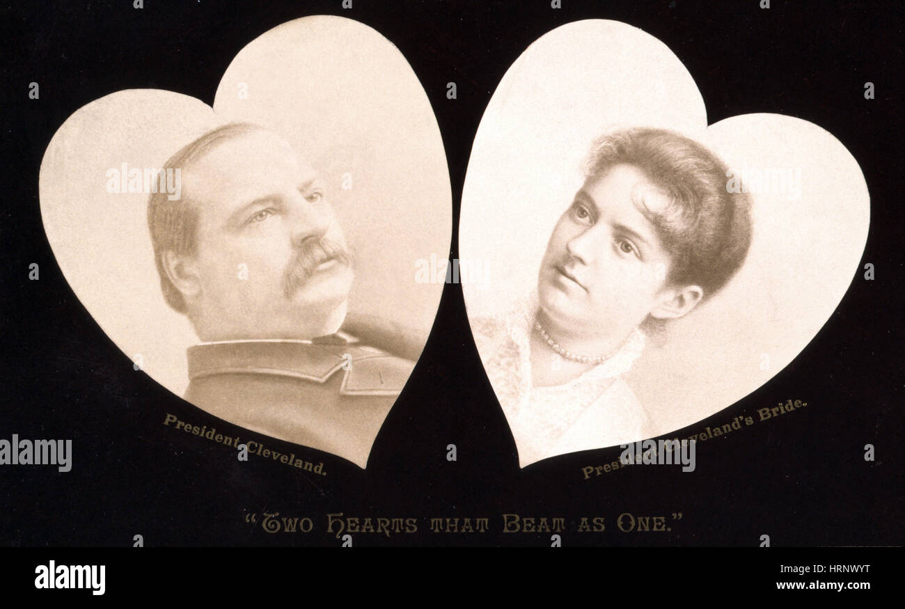 Grover Cleveland und Frances Folsom, 1886 Stockfoto