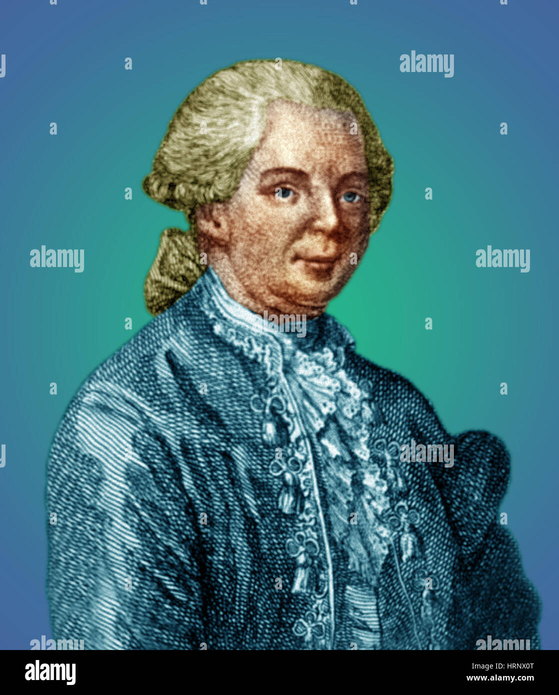 Franz Mesmer, deutscher Arzt Stockfoto