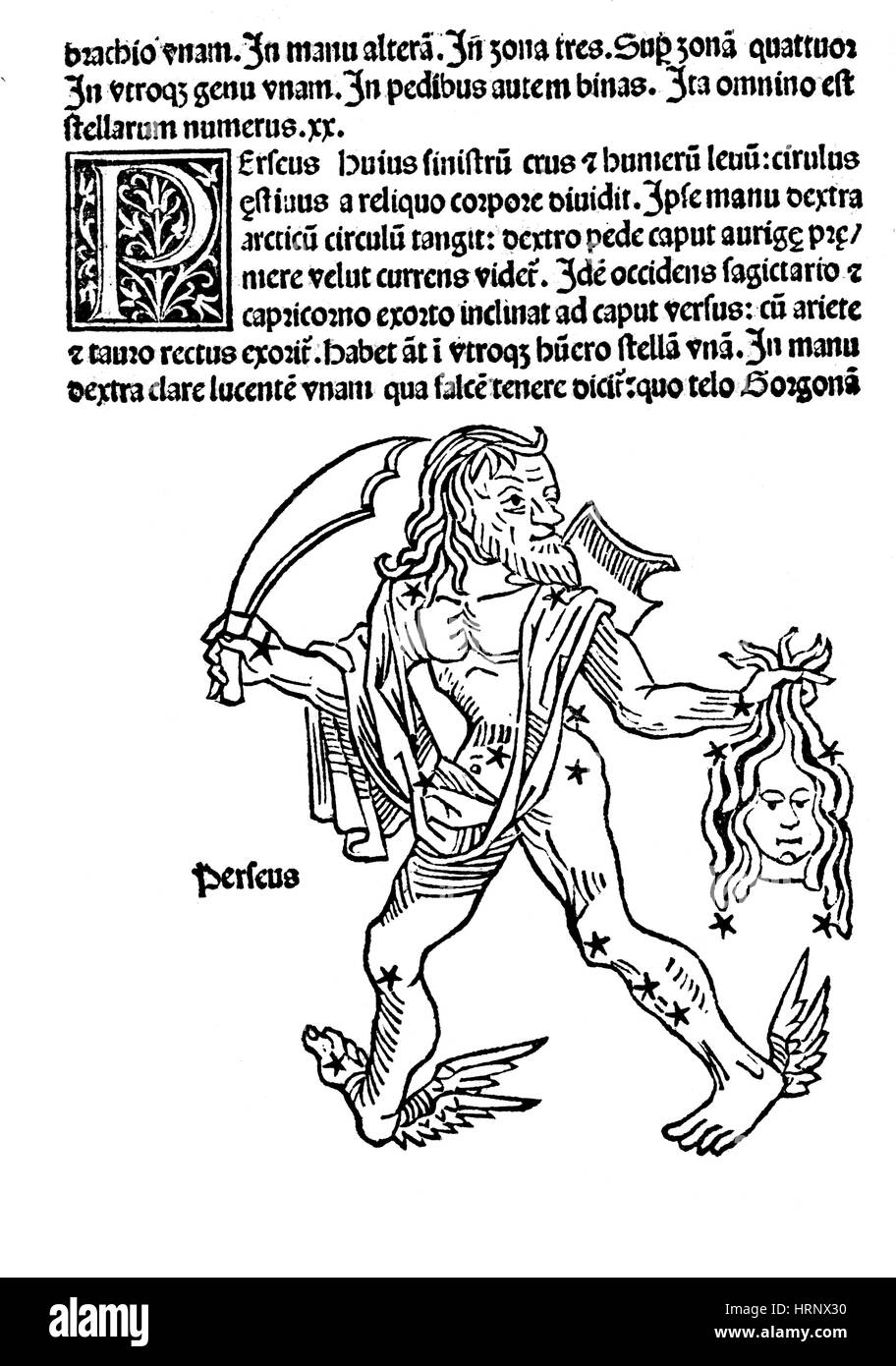 Sternbild Perseus, 1482 Stockfoto