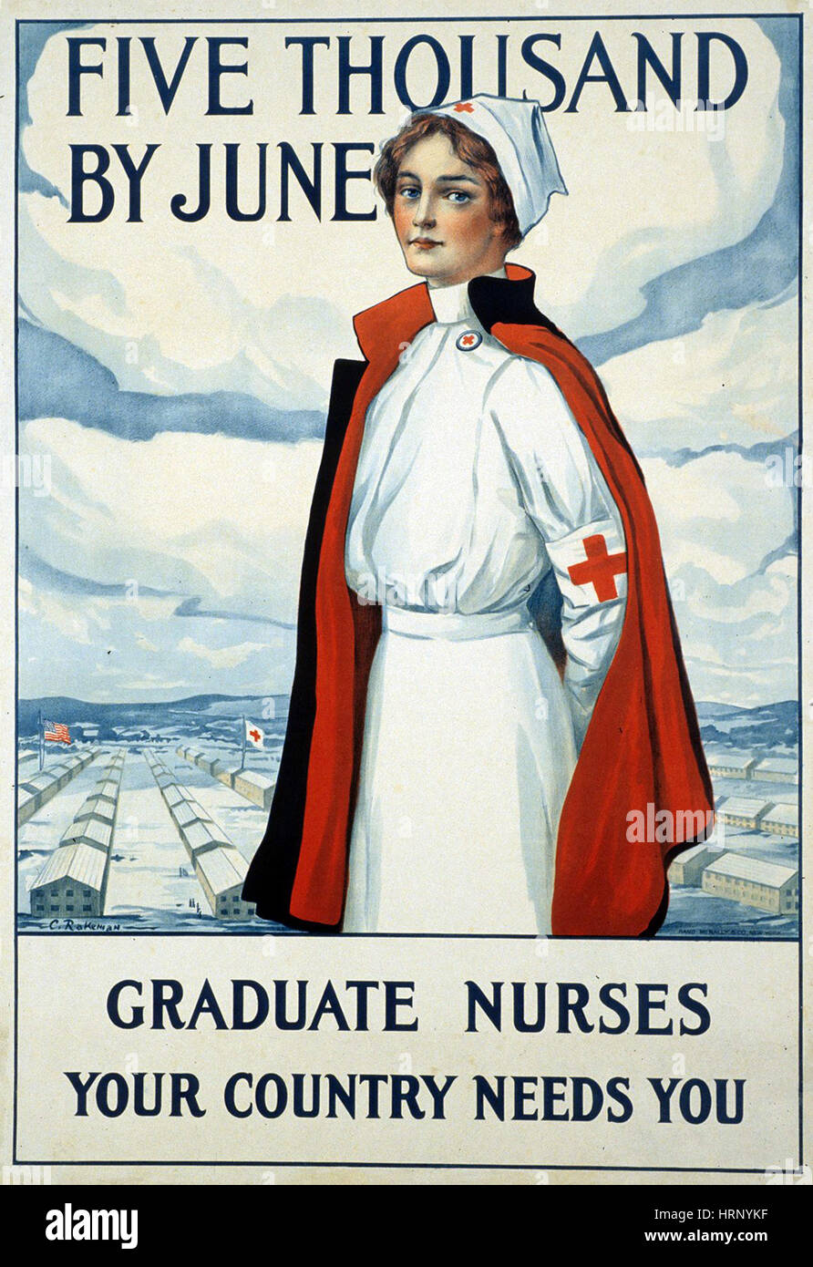 WWI, "Ihr Land braucht Sie" Stockfoto