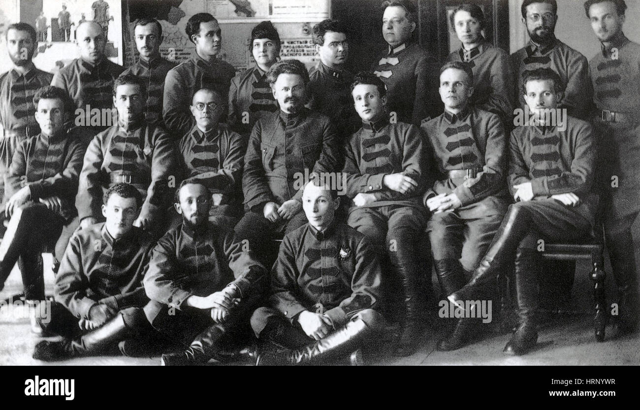 Trotzki an der Military Academy, 1924 Stockfoto