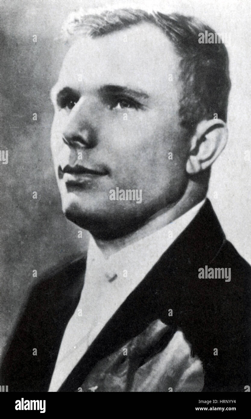 Yuri Gagarin, sowjetischer Kosmonaut Stockfoto