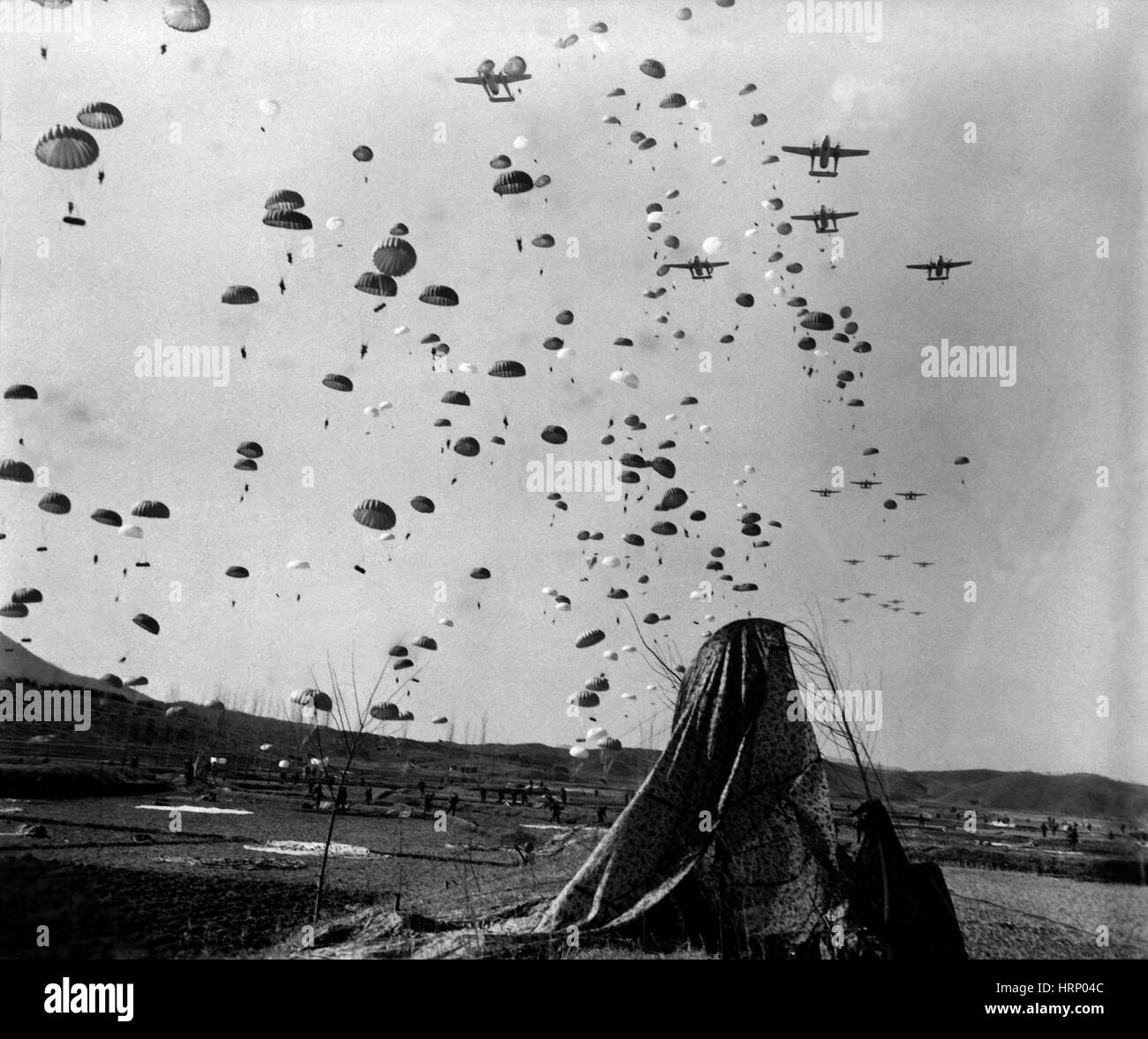 Korea Krieg Fallschirmj ger 1951 Stockfotografie Alamy