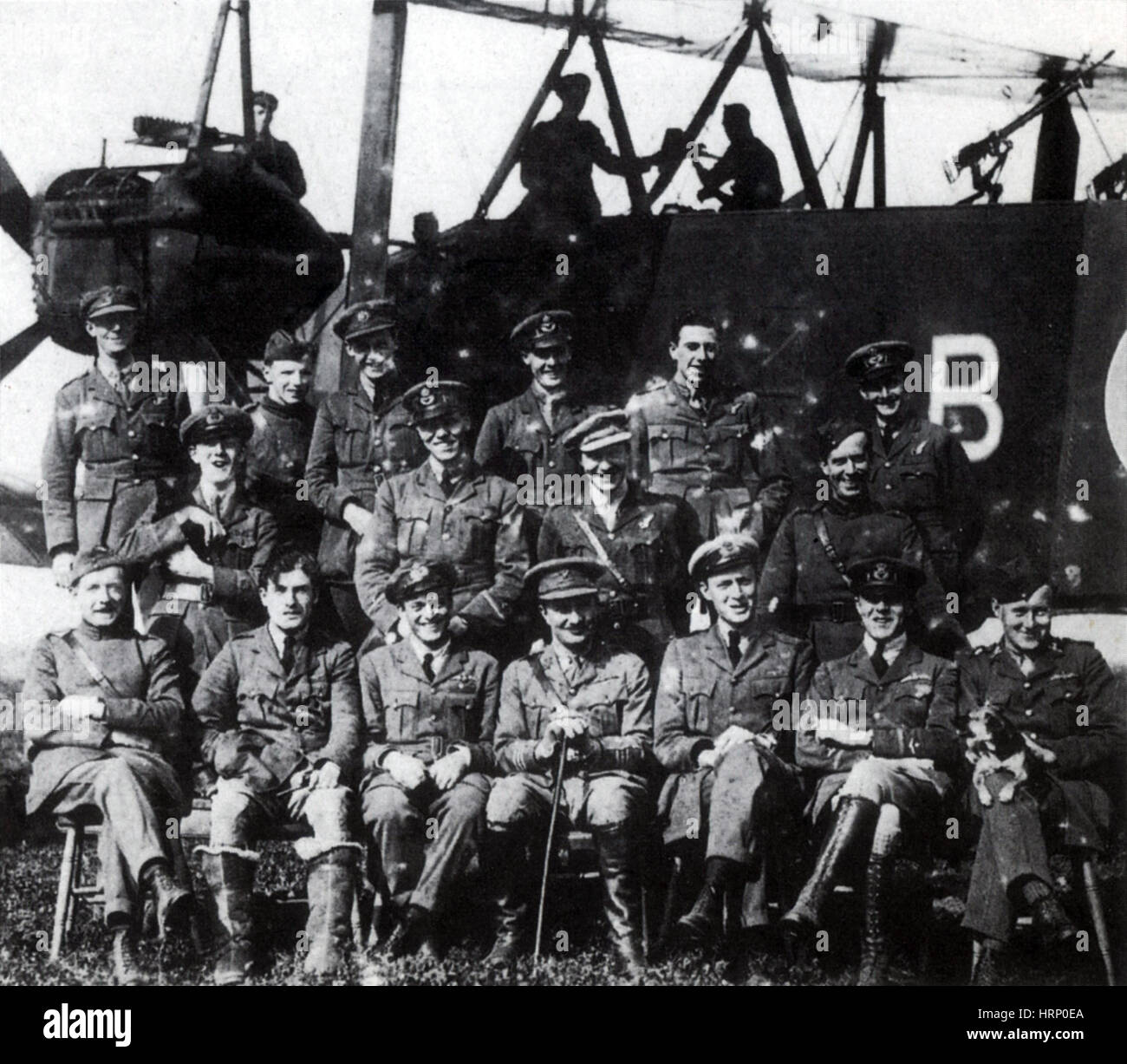 WWI, Royal Air Force Offiziere, 1918 Stockfoto