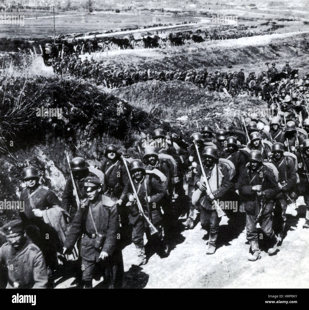 WWI, deutsche Truppen, zweite Schlacht an der Marne, 1918 Stockfoto
