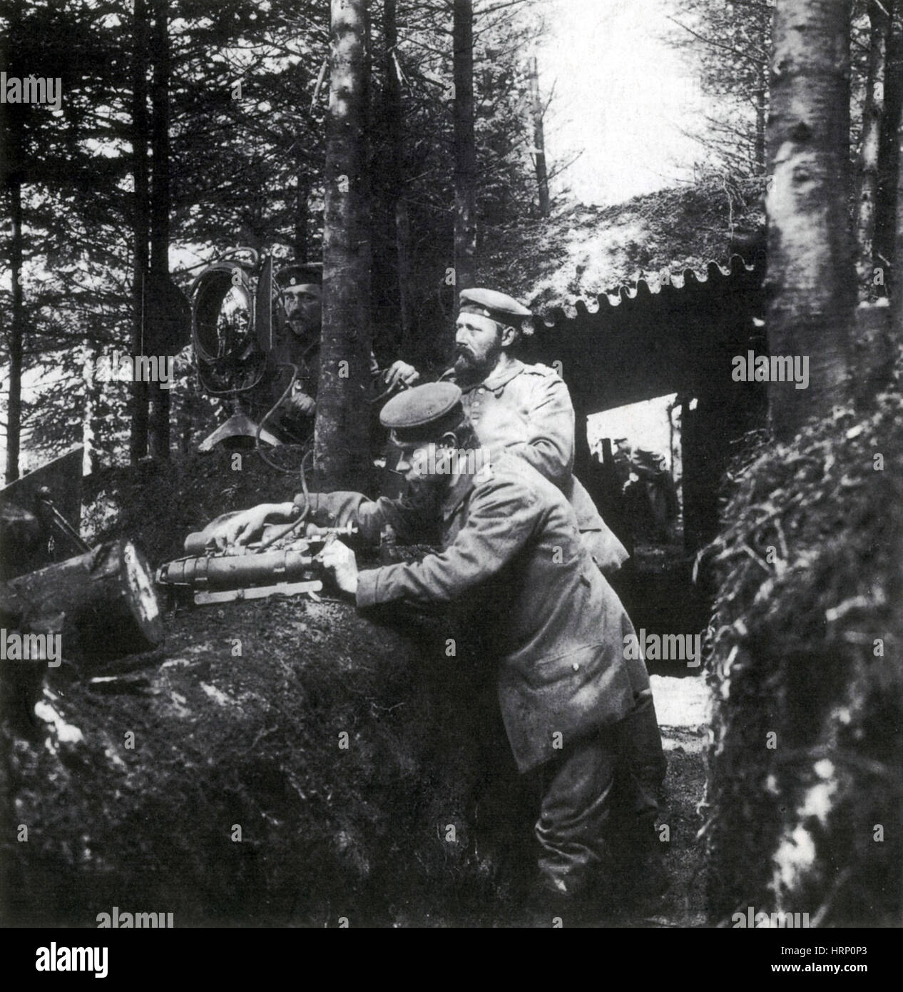 WWI, deutsche Signalgeber Stockfoto