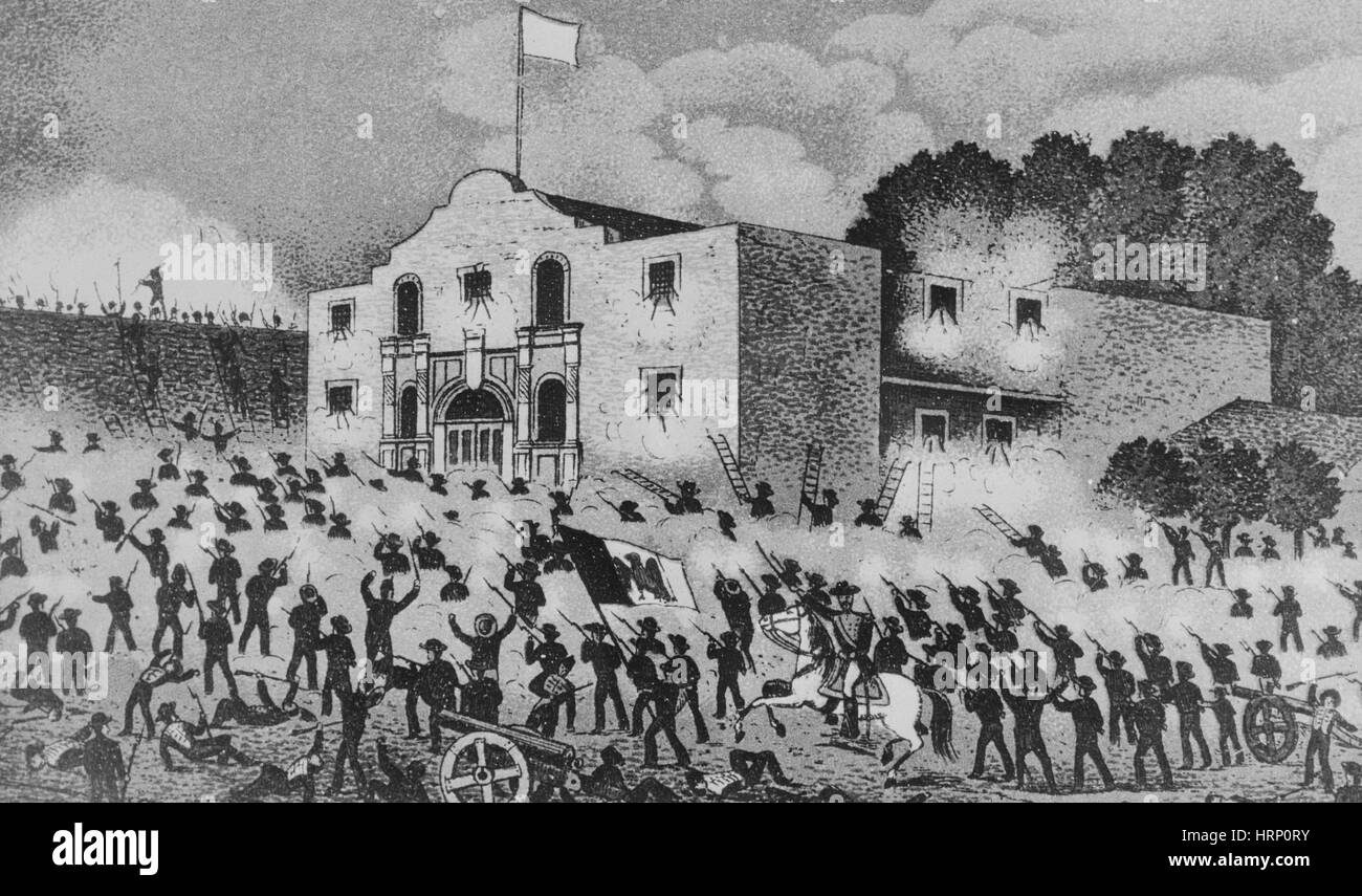 Schlacht von Alamo, 1836 Stockfoto