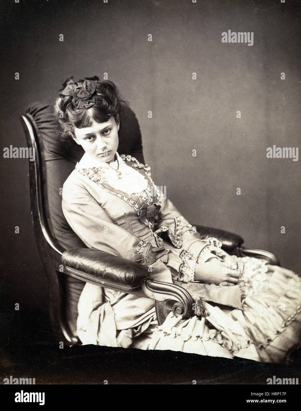 Alice Liddell, "Die anhaltende sitzen", 1870 Stockfoto