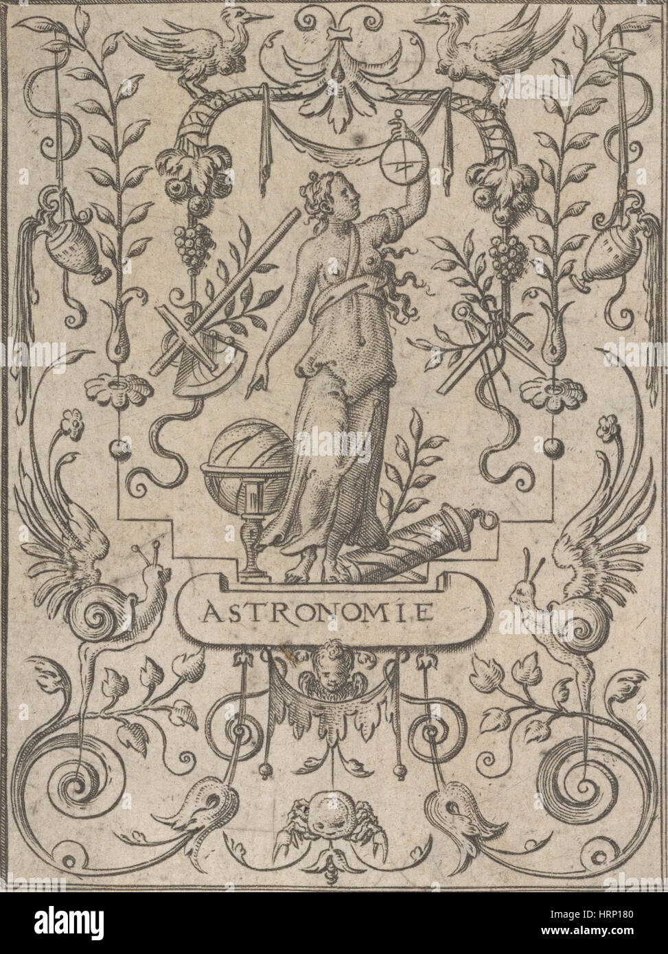 Personifikation der Astronomie, 16. Jahrhundert Stockfoto