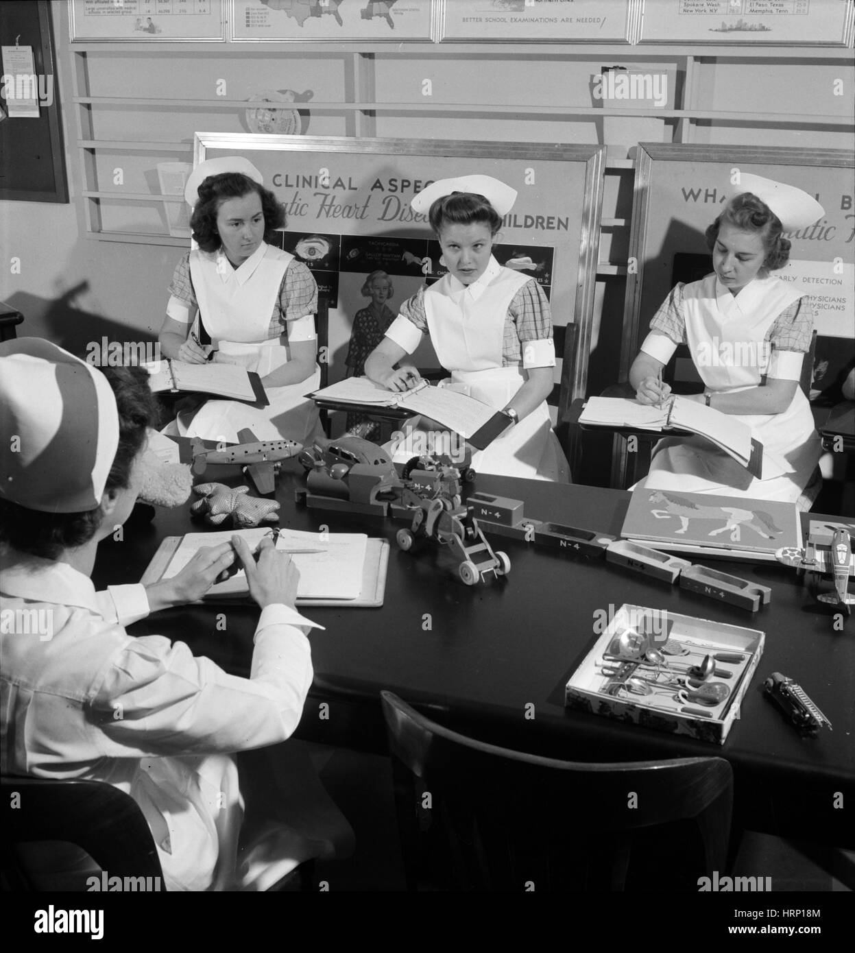 Ausbildung Krankenschwester, 1942 Stockfoto