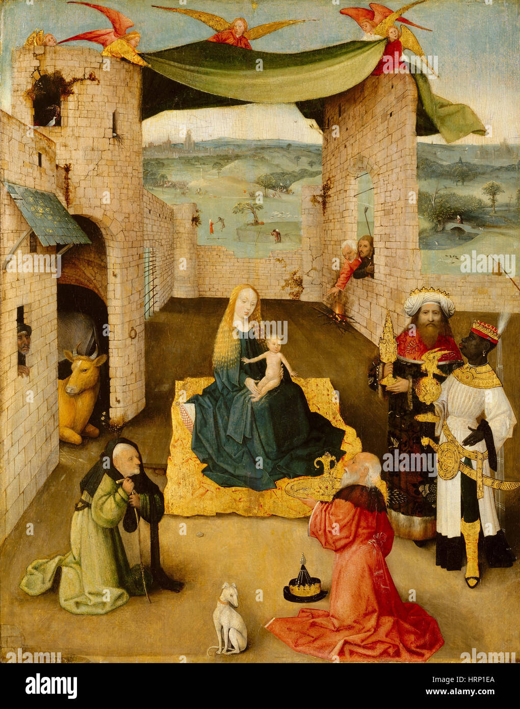 Anbetung der Könige von Hieronymus Bosch Stockfoto