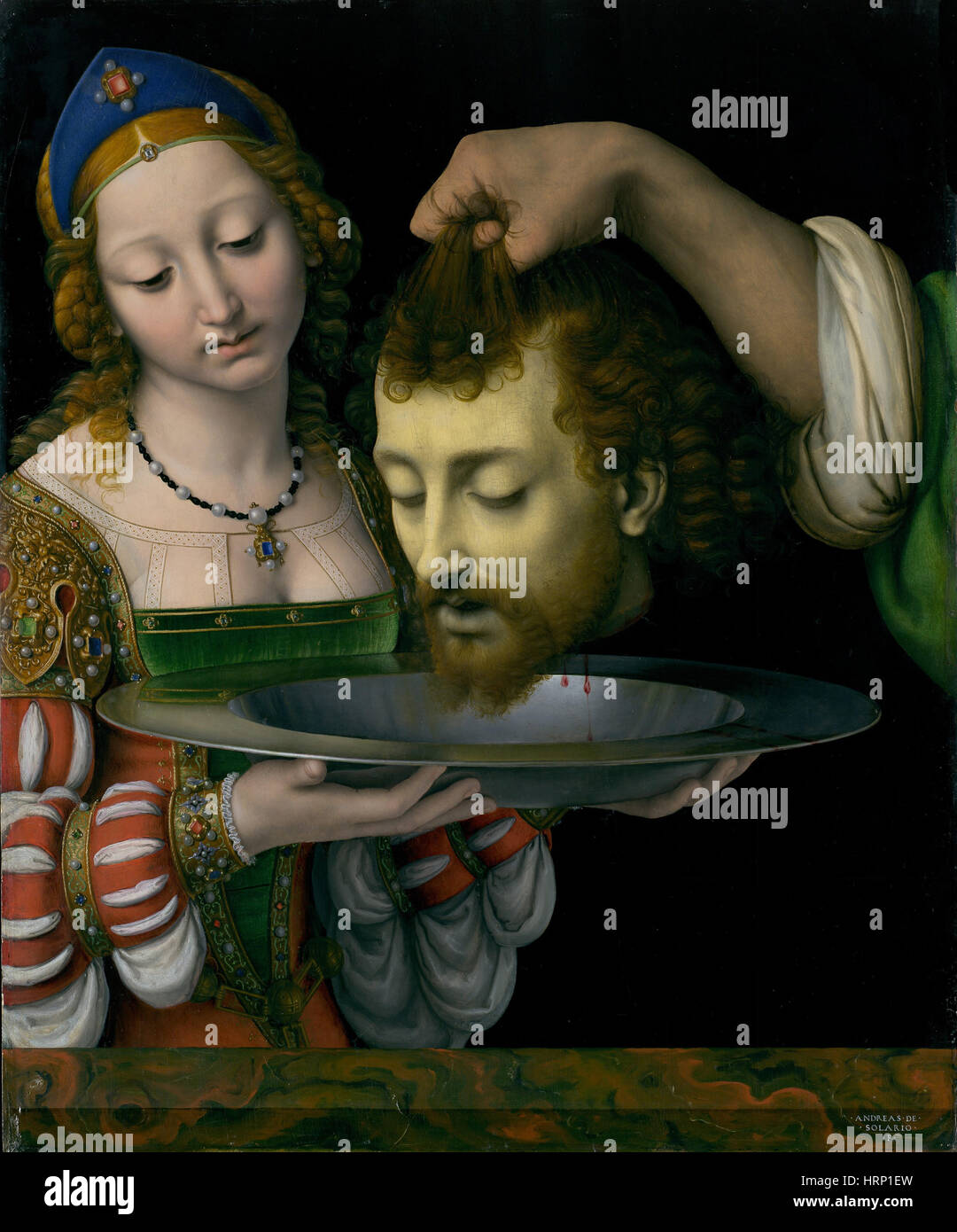 Salome mit dem Kopf von Johannes dem Täufer Stockfoto