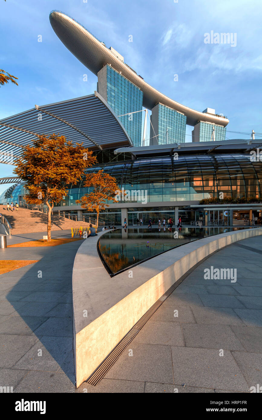 Einkaufszentrum, Zentrum der Shoppes, Marina Bay Sands Hotel, Singapur, Asien, Singapur Stockfoto