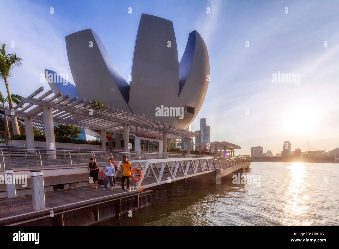 ArtScience Museum, Singapur, Asien, Singapur Stockfoto