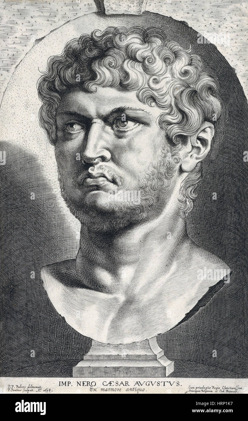 Nero, römischer Kaiser Stockfoto