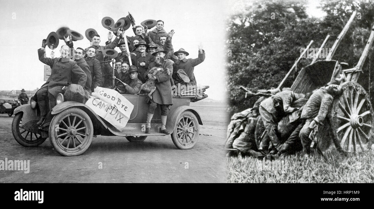 WWI-Siegern und besiegten Stockfoto