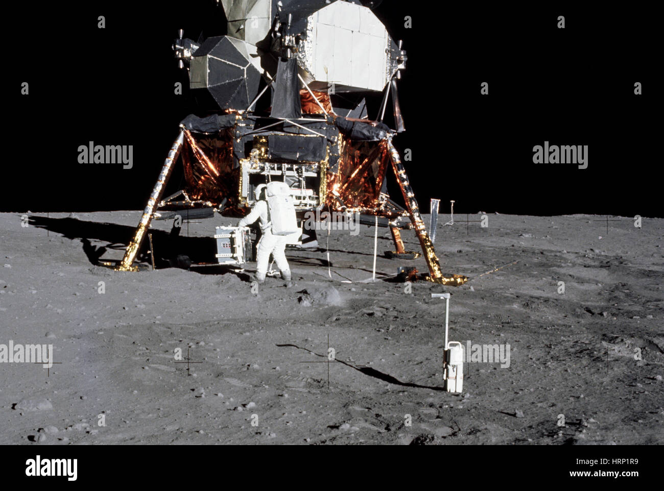 Buzz Aldrin auf dem Mond, Apollo 11 Stockfoto