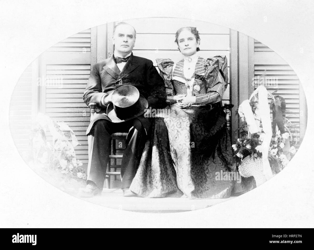 Präsident und Mrs William McKinley Stockfoto