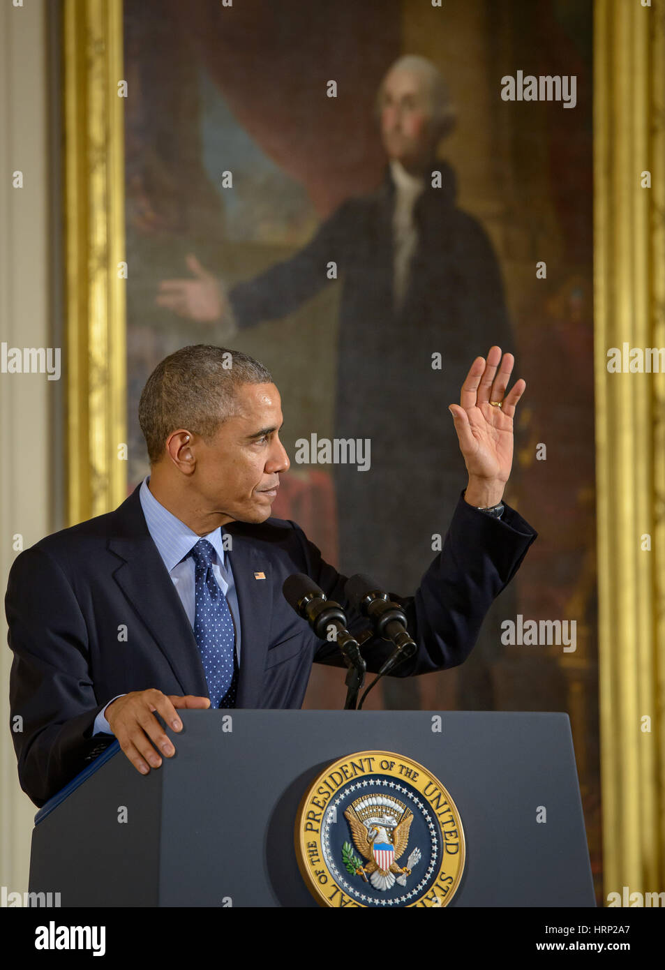 Präsident Barack Obama Stockfoto