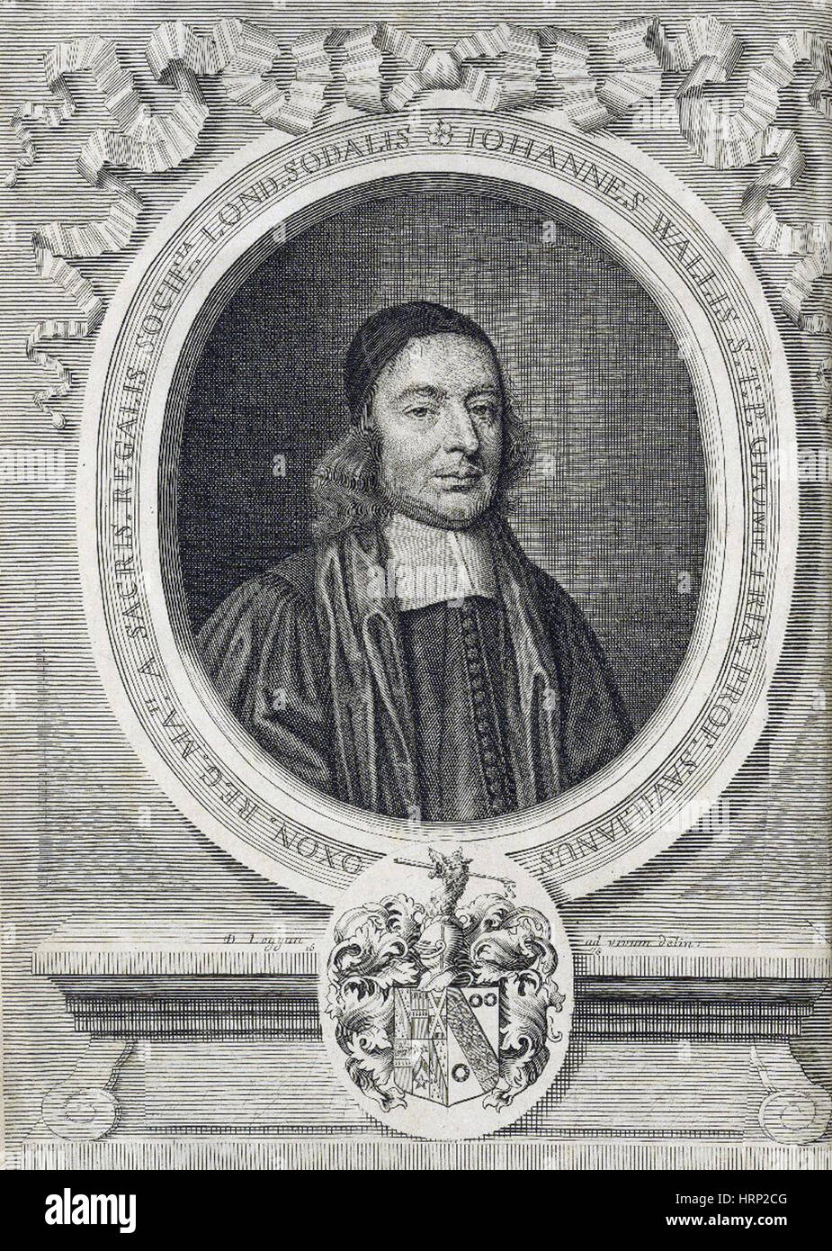 John Wallis, englischer Mathematiker Stockfoto