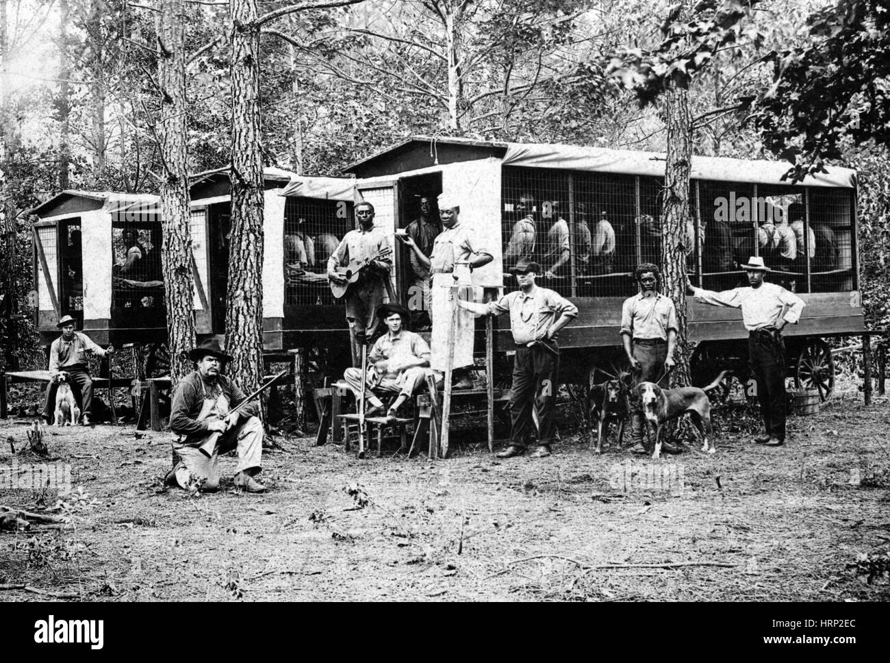 Chain Gang Wagen, 1910 Stockfoto