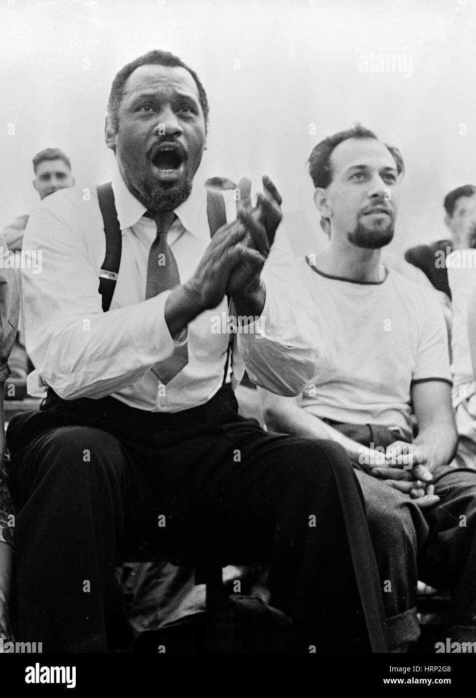 Paul Robeson und Jos̩ Ferrer, 1940er Jahre Stockfoto