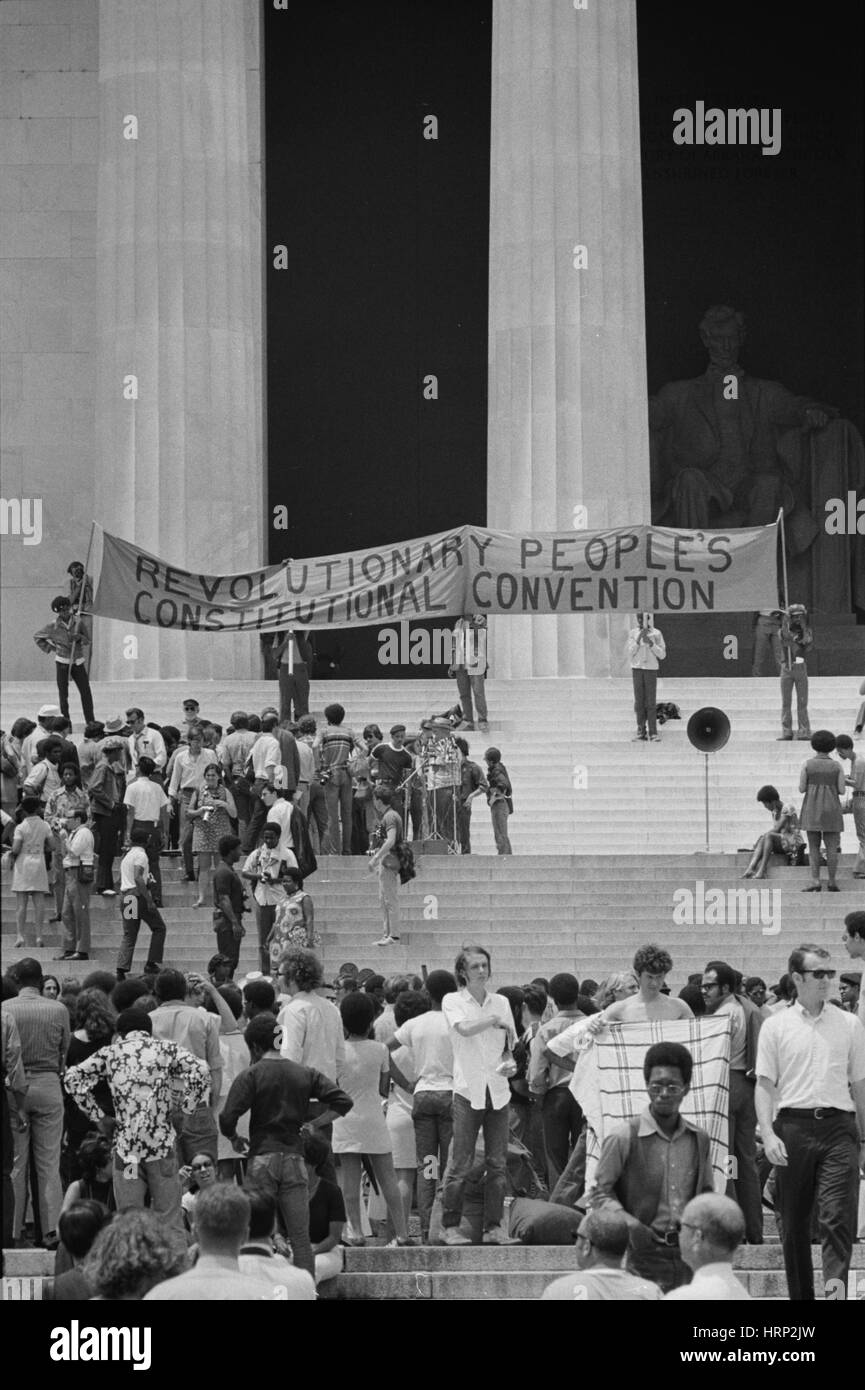 Black Panther Convention, 1970 Stockfoto