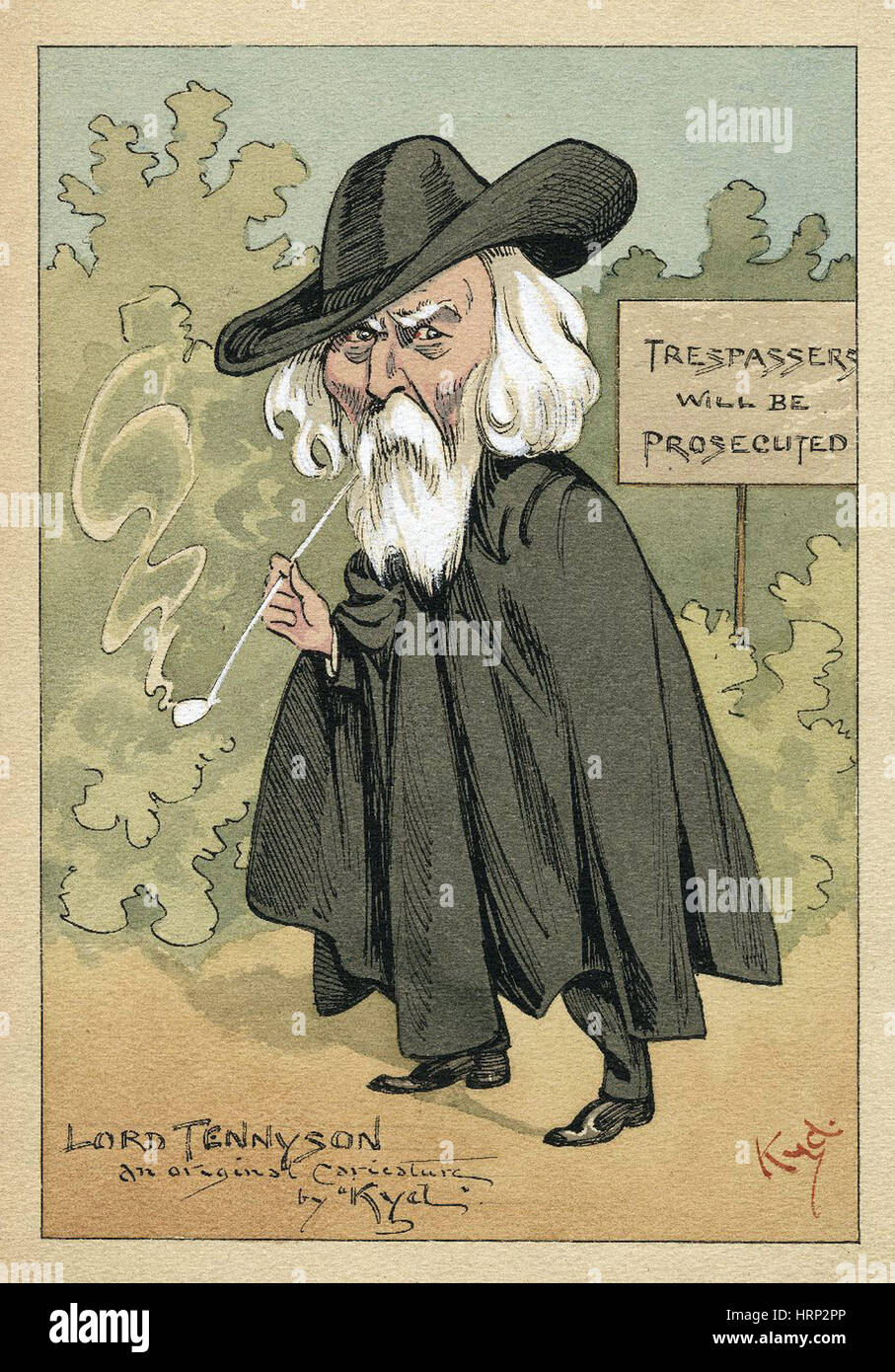 Alfred, Lord Tennyson, der englische Dichter-Laureatus Stockfoto