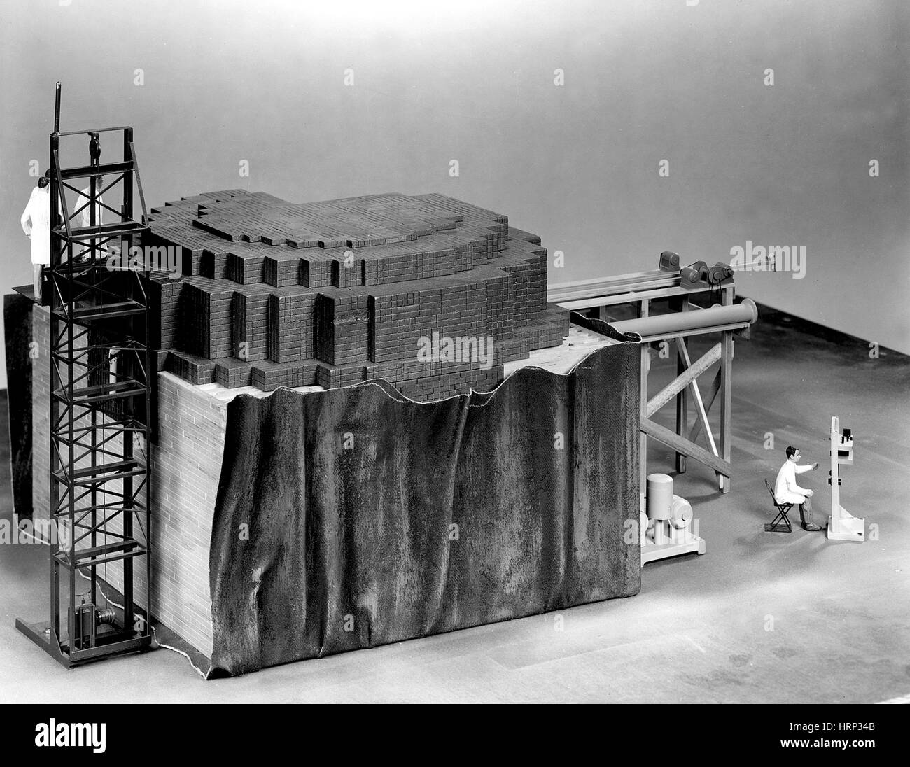 Chicago Pile-1, Modell im Maßstab Stockfoto