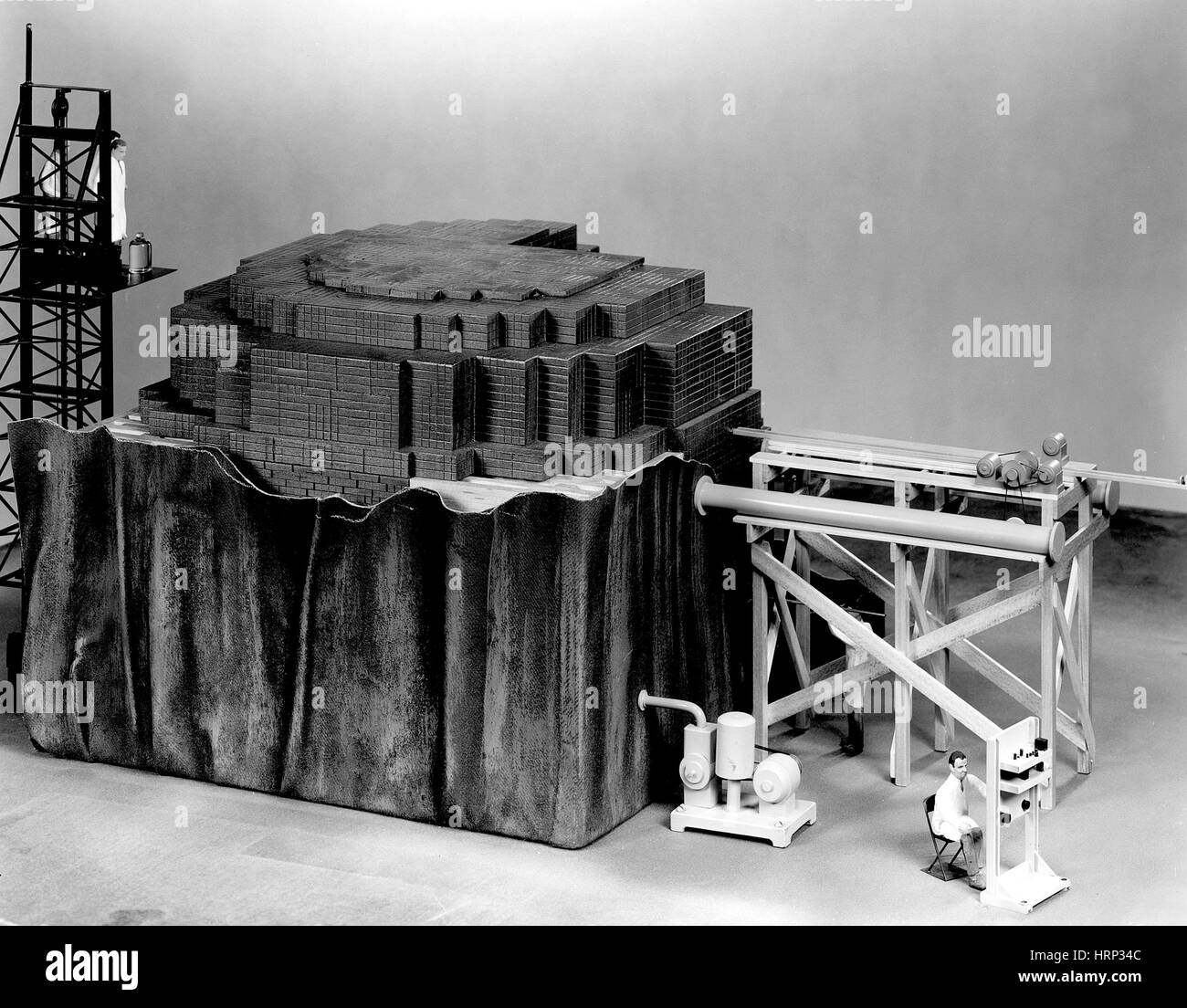 Chicago Pile-1, Modell im Maßstab Stockfoto