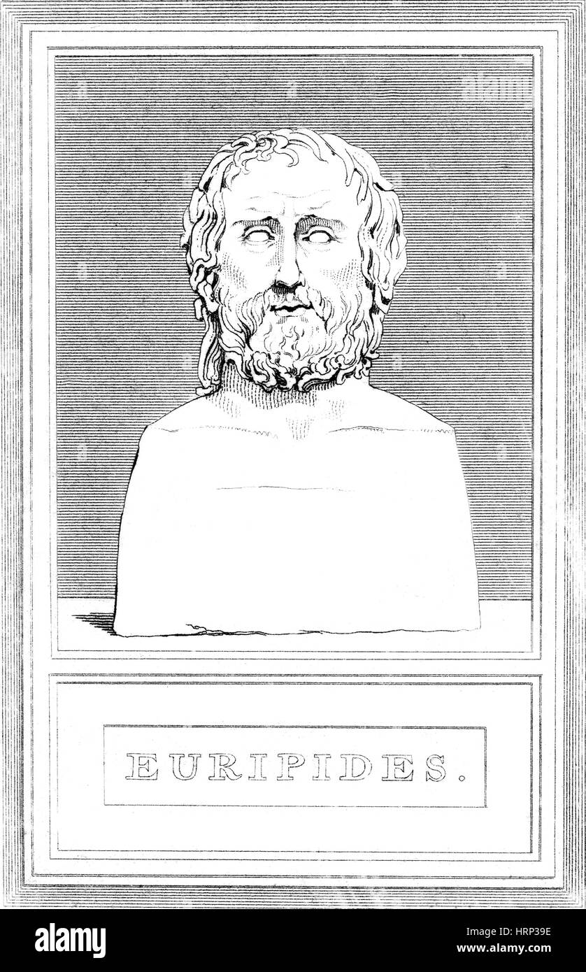 Euripides, antike griechische Dramatiker Stockfoto