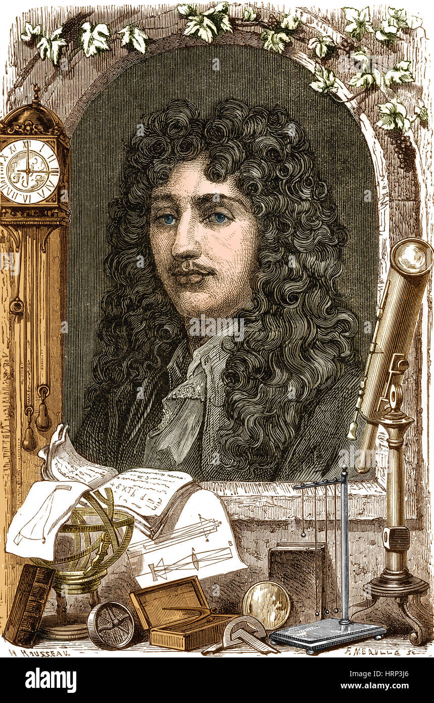 Christiaan Huygens, niederländischer Universalgelehrter Stockfoto