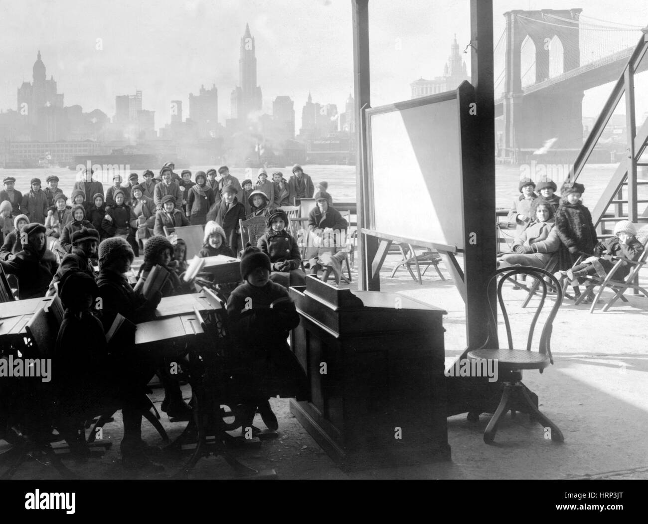 New York, Brooklyn Open Air School, 1911 Stockfoto